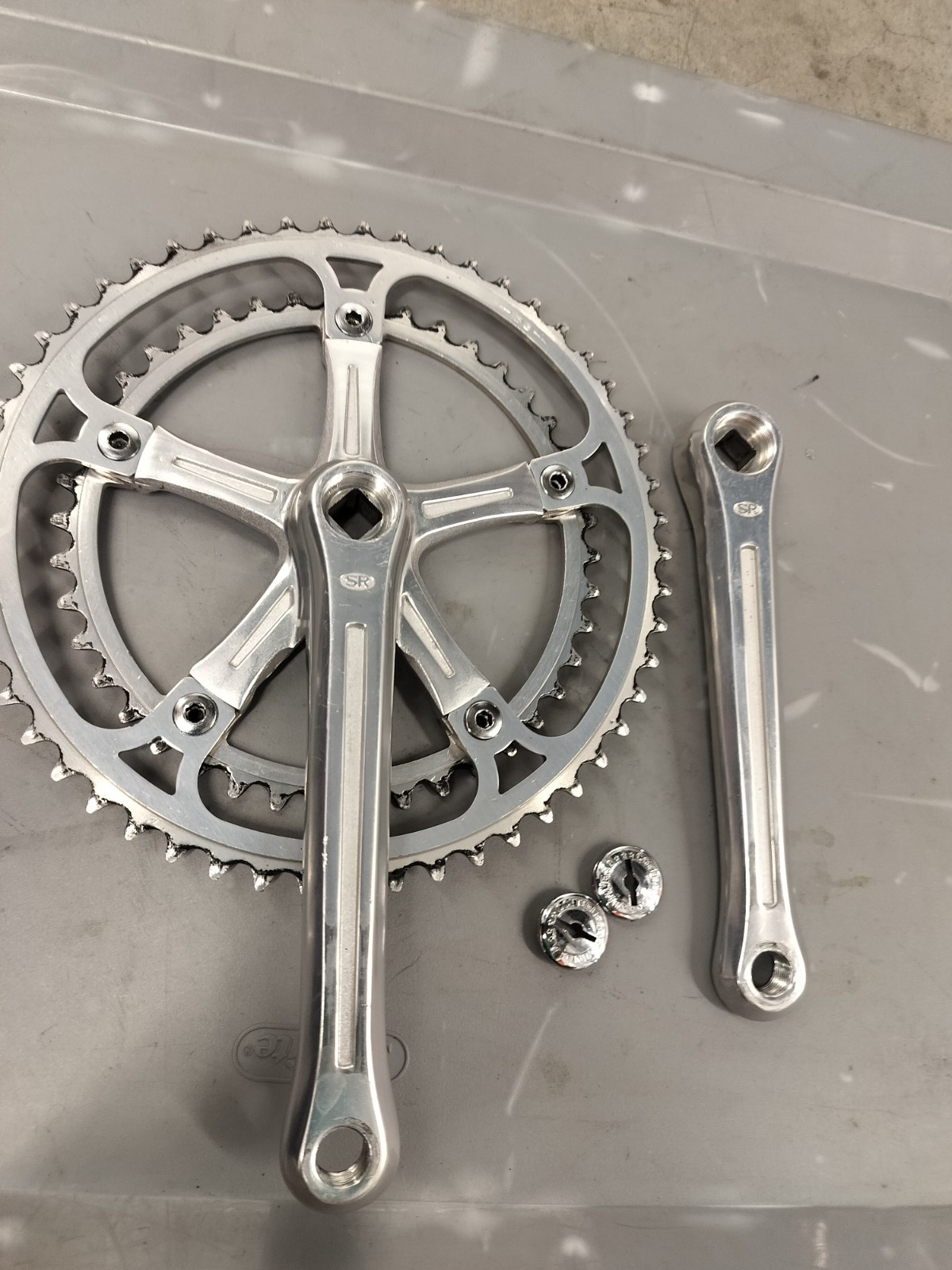 Vintage Sakae SR Royal APEX 53-42 170 Crank 118 BCD Crankset Suntour