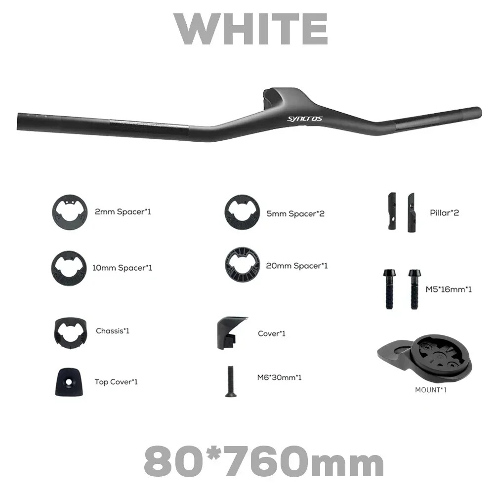 740MM -40 Degrees Full Carbon Fibre MTB Integrated Handlebar Bike Accessories