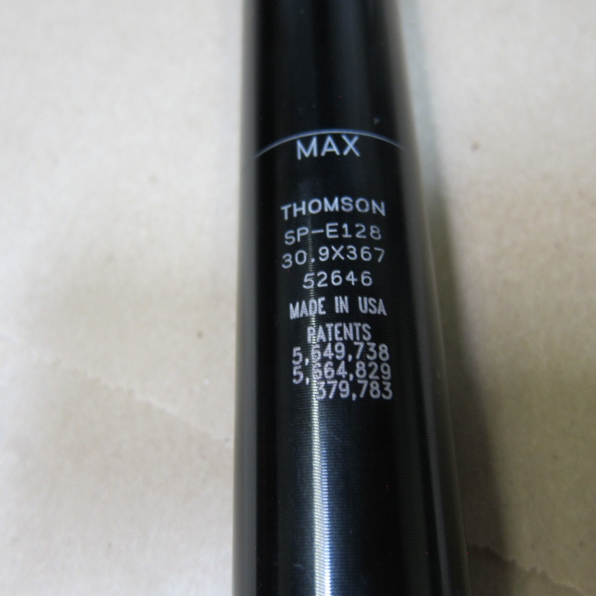 Thomson Elite 30.9 x 367mm Seatpost 0mm SB 7 x 7mm SP-E128 Road MTB Alloy