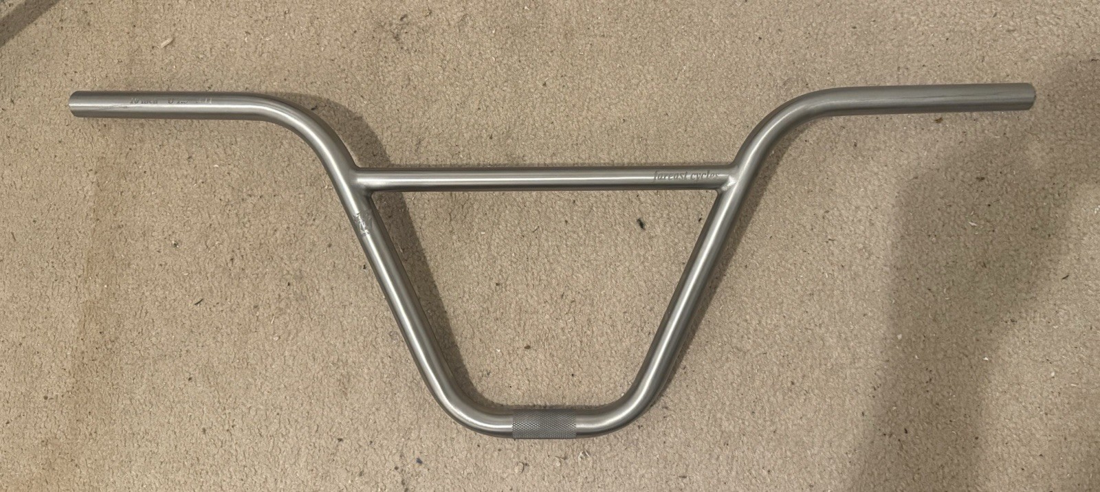Far East Titanium BMX Bike Handlebars, 30in Wide, 22.2mm Clamp, 10in Rise