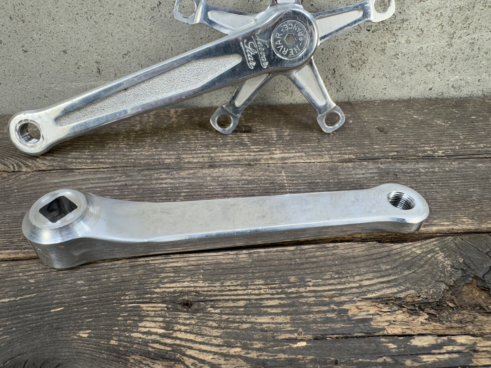 Nervar Star Crankset Vintage Roadbike Bmx 130 Bcd France