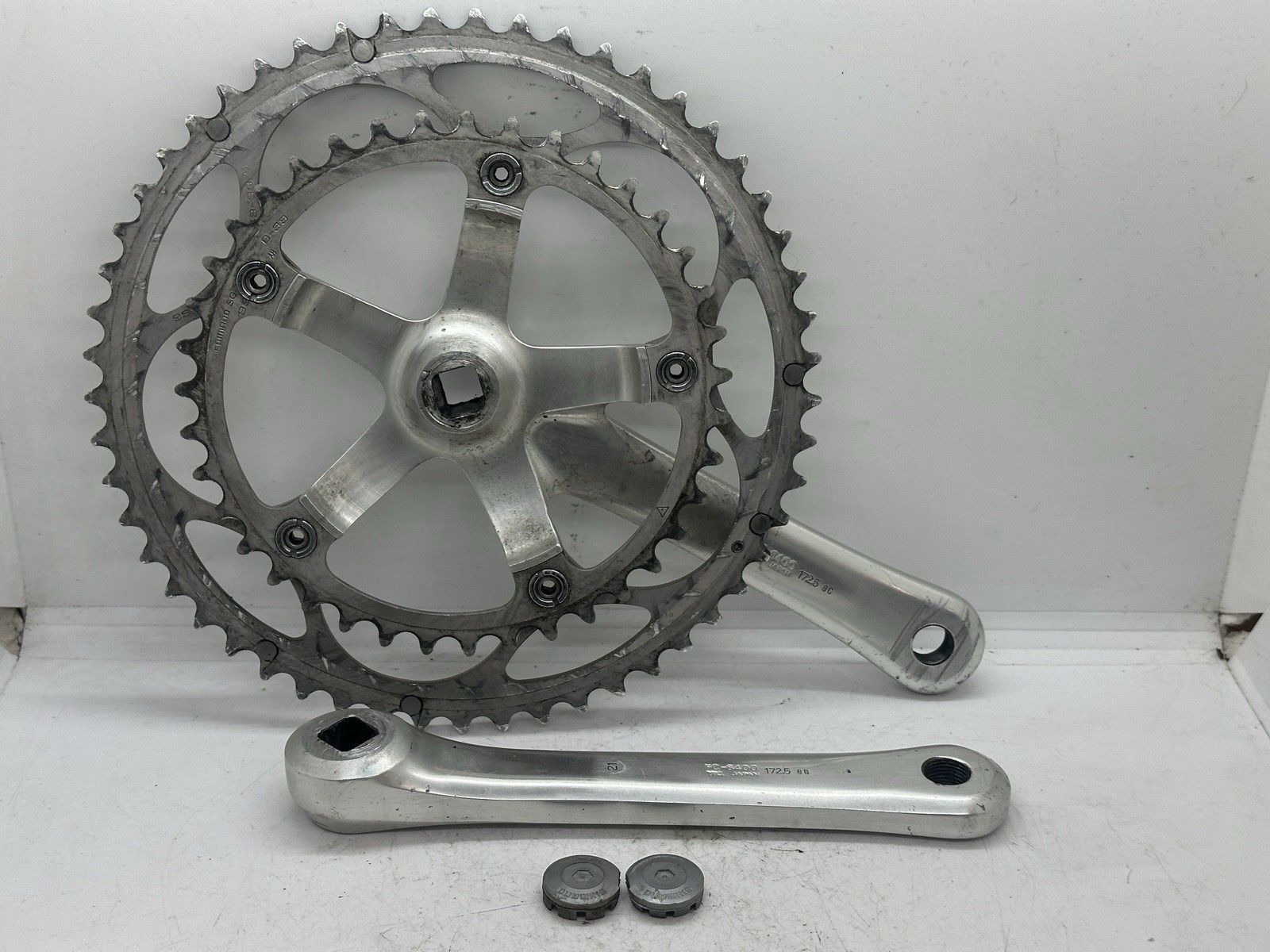 Shimano 600 FC-6400 Crankset 172.5mm 53/39t Square Taper Silver