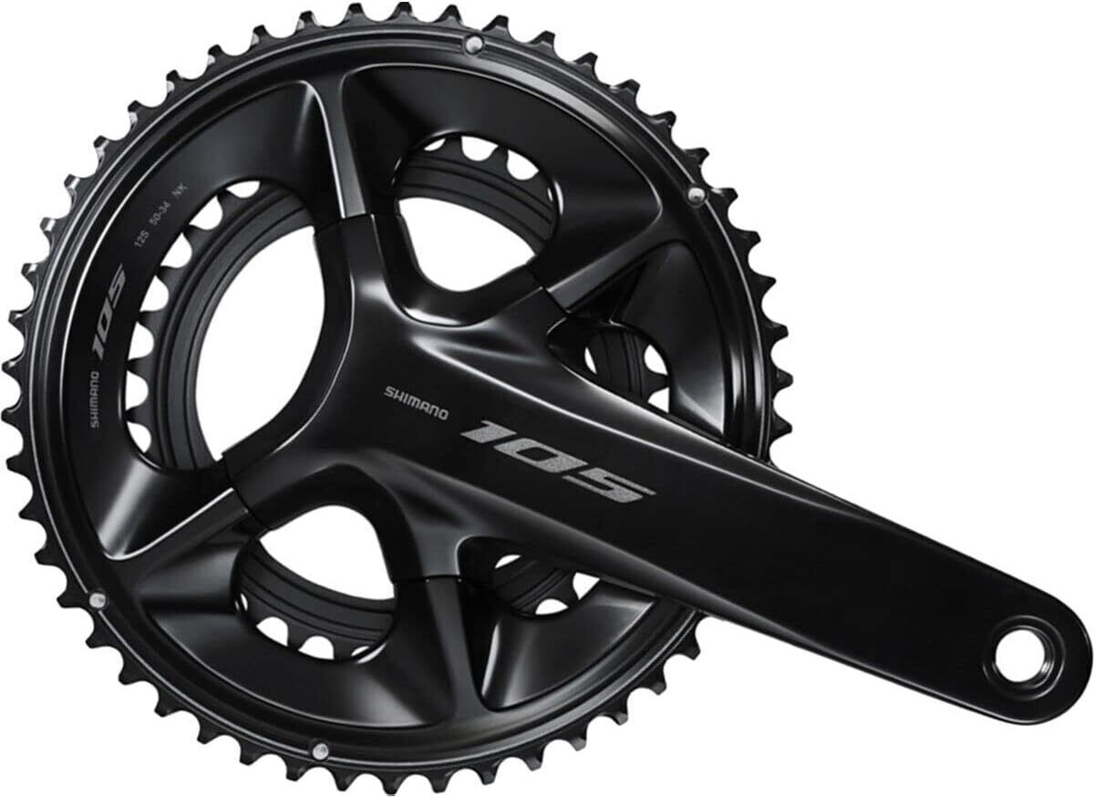 Shimano 105 Hollowtech II FC-R7100 2×12-Speed 50x34T 170mm/172.5mm Road Crankset