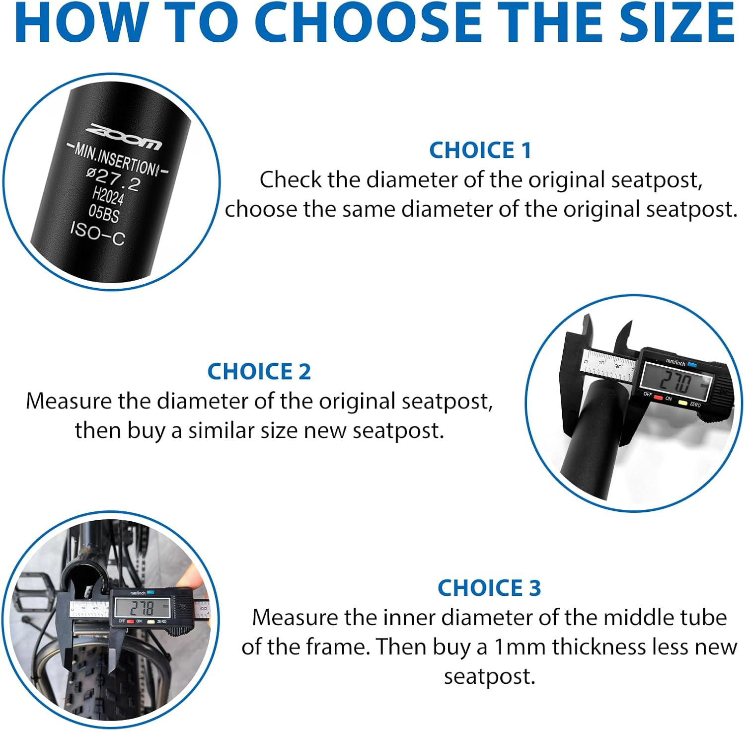 Zoom Bike Suspension Seatpost:27.2 / 30.9 / 31.6 X 350 Mm Shock 27.2 Mm