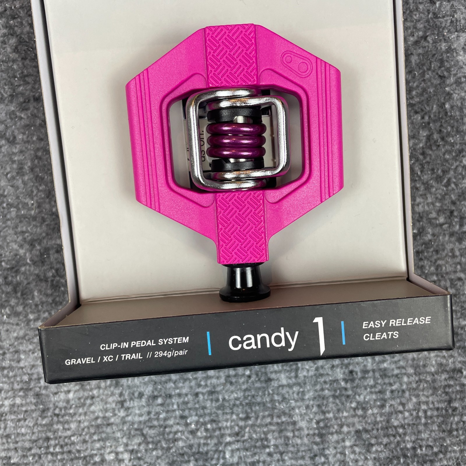 Crank Brothers Candy 1 Clip-In Mountain Bike Pedals Pink NEW MTB XC