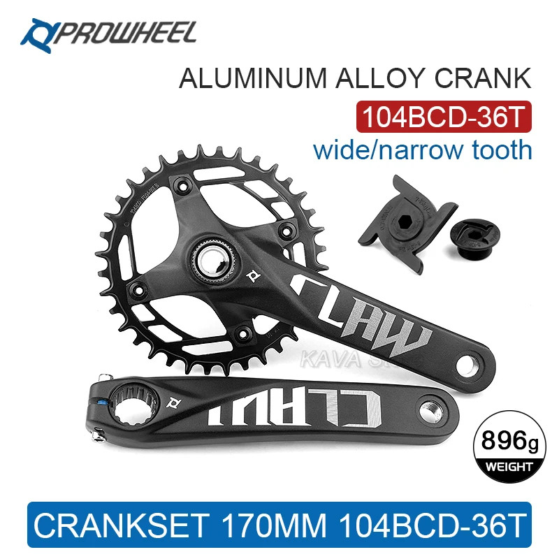 175 170mm 104BCD Mountain Bike Crankset 32 34 36 38 40T Narrow Wide Chainring