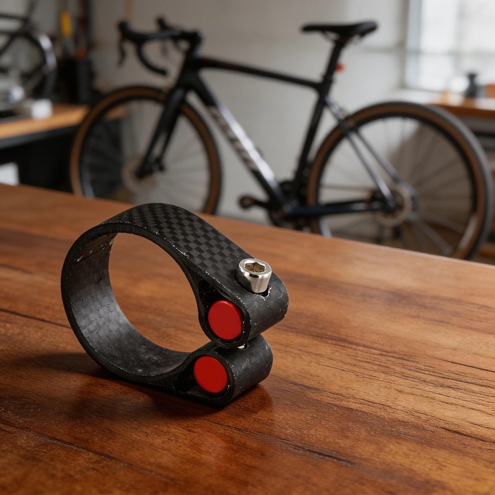 Carbon Fiber Seatpost Clamp Lock Buckle for Road and Mountain Bike Seat Tubes