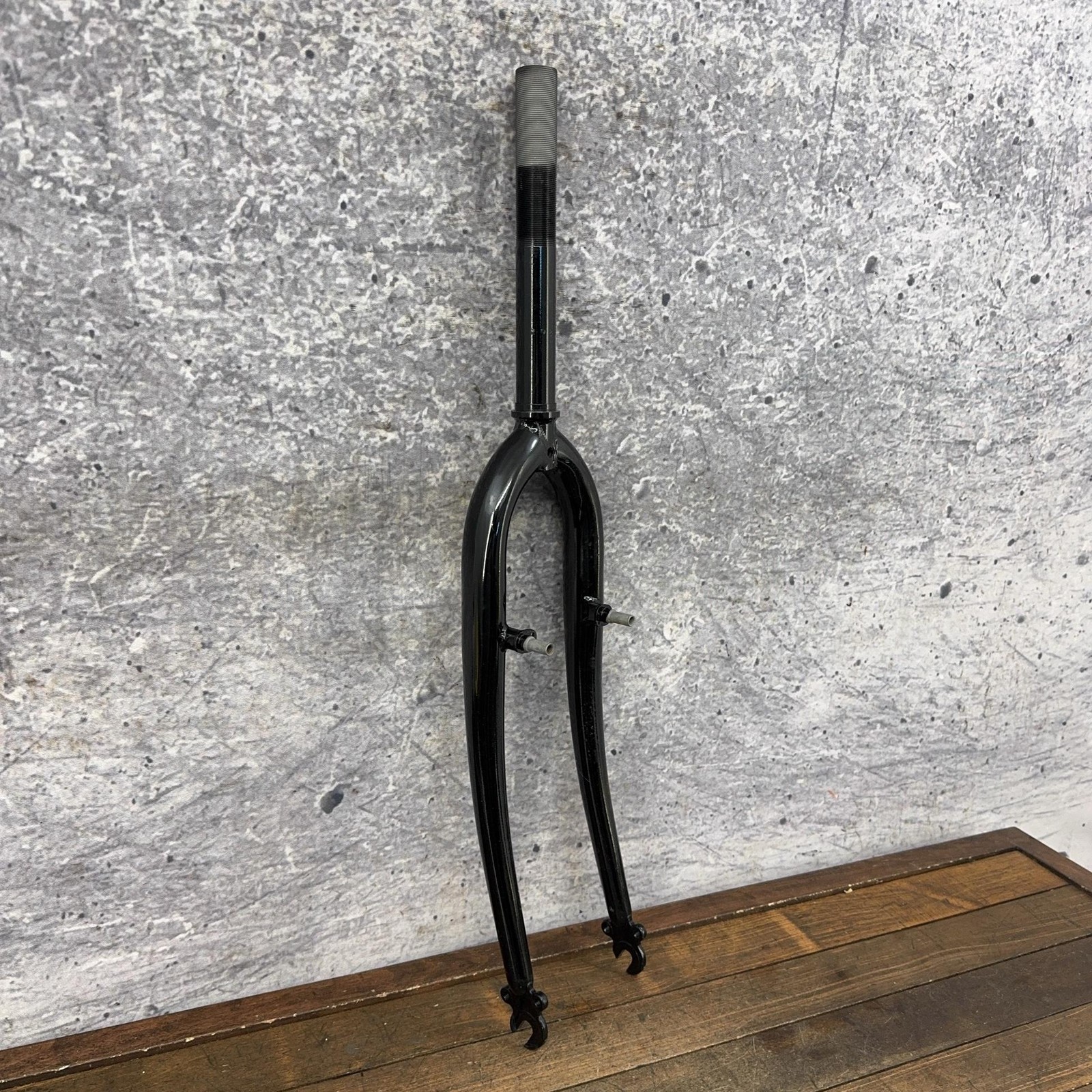 Vintage 26in Rigid Bike Fork 1 In Threaded NOS Canti V Brake QR Black Steel MTB