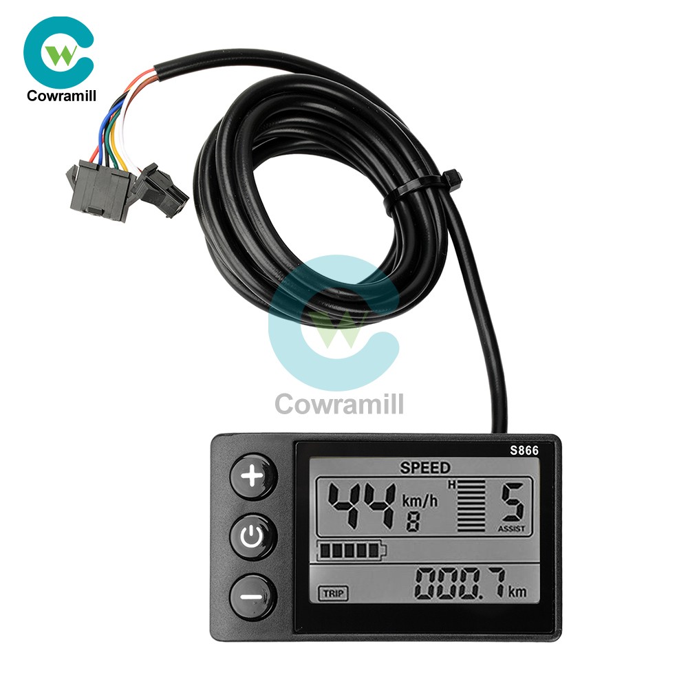 36V 48V 64V 30A Sine Wave Brushless Motor Controller 750W-1500W Drive S866 Gauge