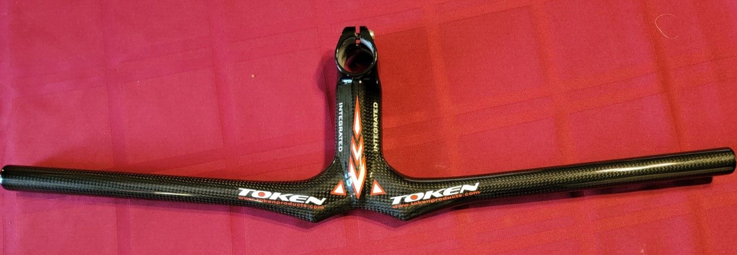 Token TK970 MTB Integrated Carbon Flat Bar Handlebars -100x580mm 28.6 290 grams