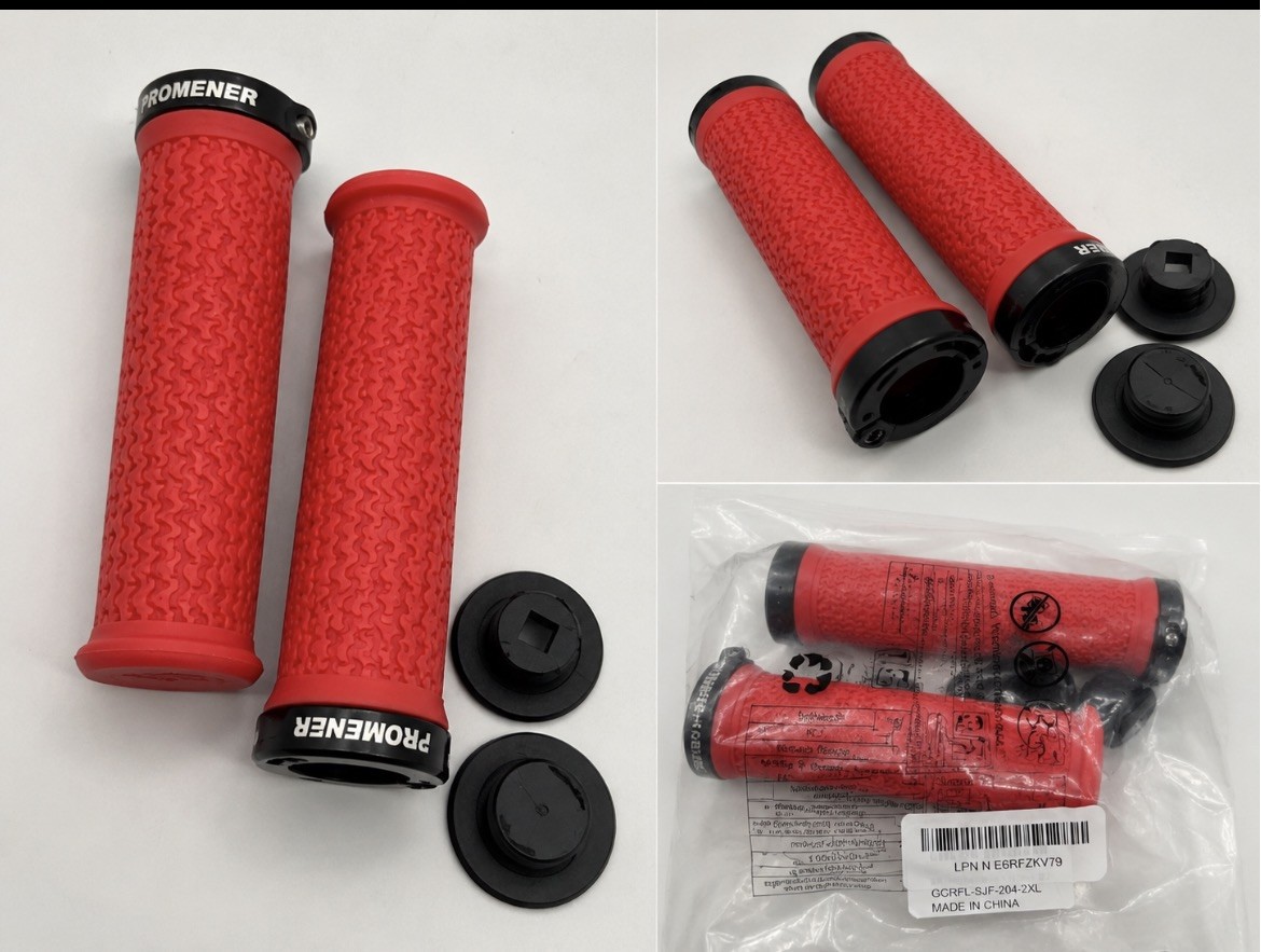 ODI VS-21 MTB Handlebar Grips Lock-On Silicone Waffle Pattern Anti-Slip 130mm