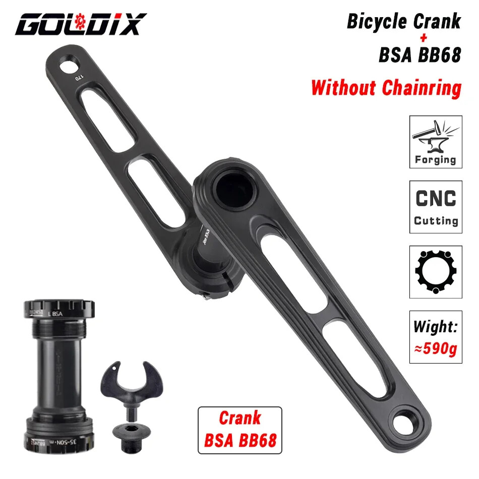 Gravel Road Bicycle Crankset 170/175mm Crank Arms Single/Double Chainring 50-34T