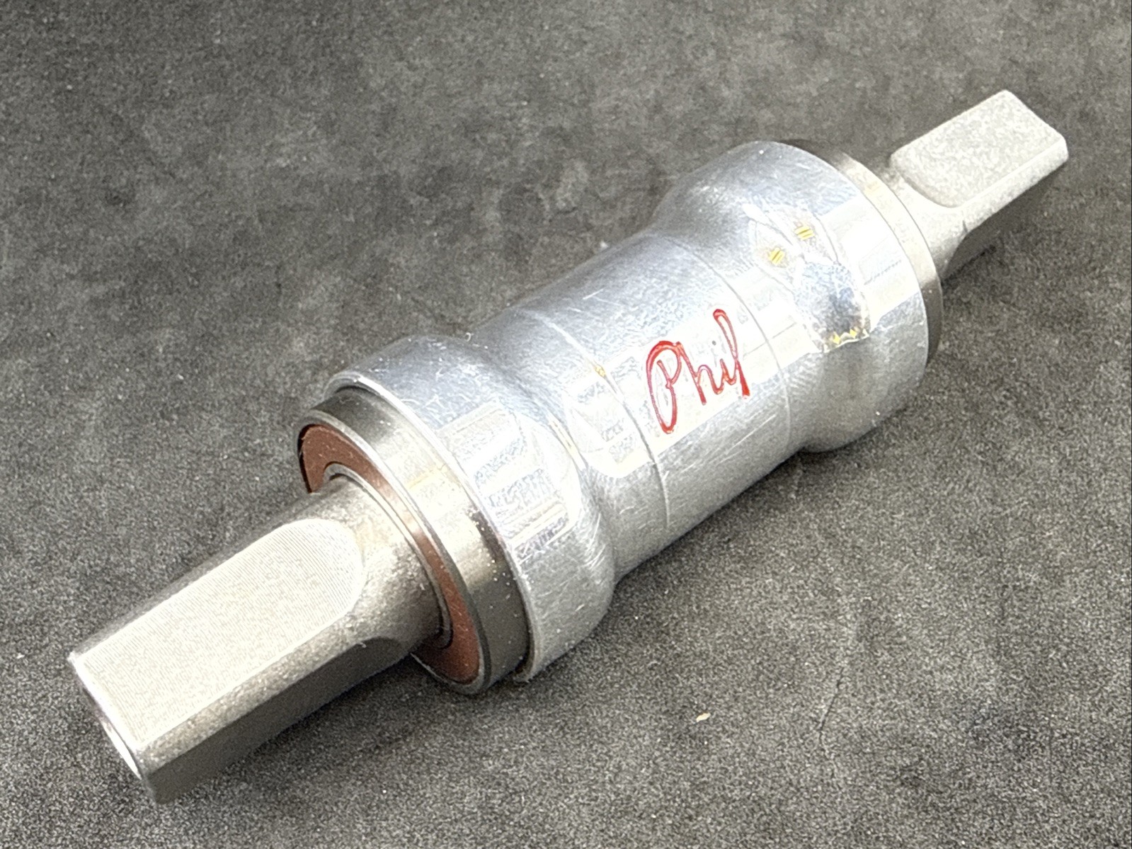 PHIL WOOD Sealed Cartridge Bearing Bottom Bracket 119mm Asymm JIS Square Taper