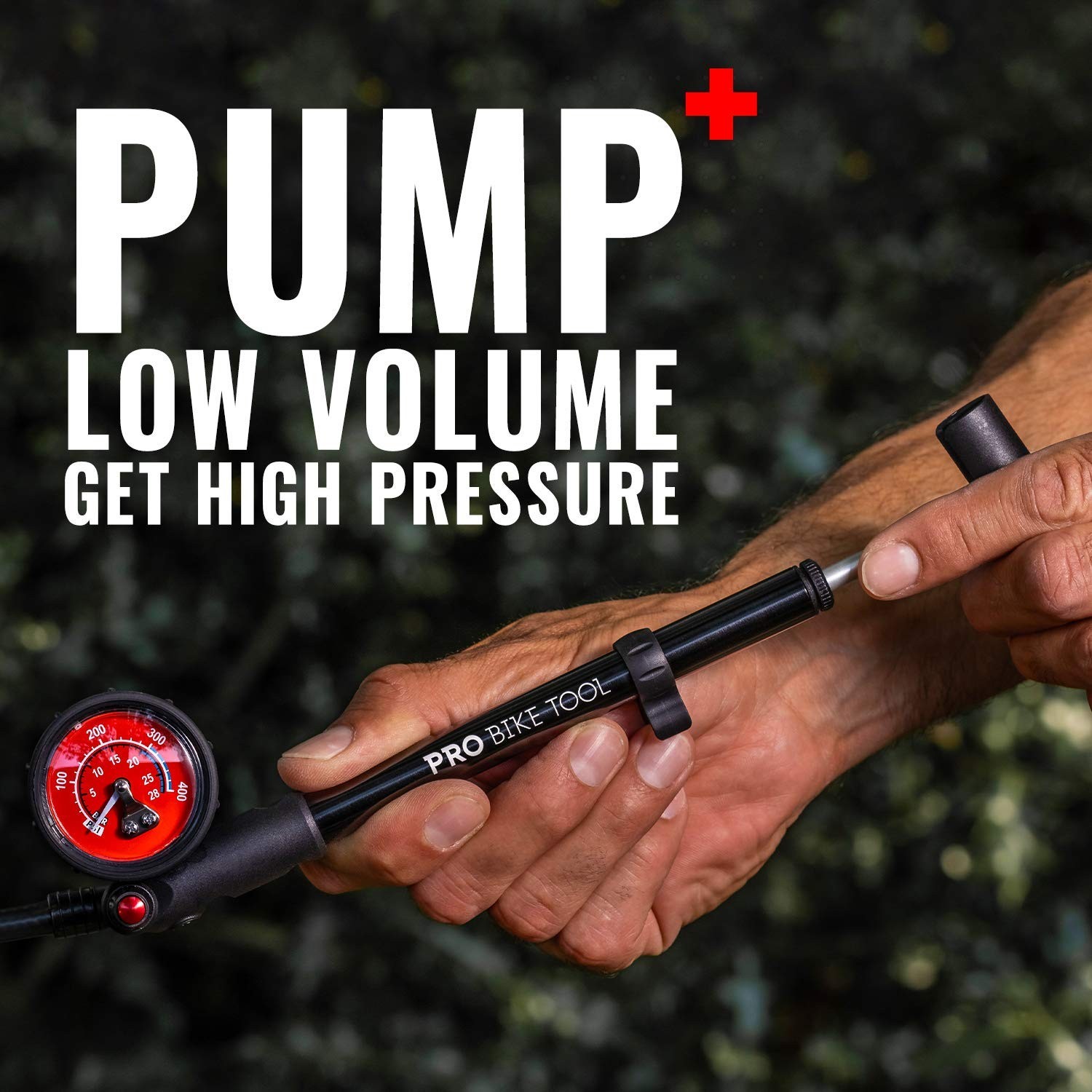 Shock Pump for Mountain and Road Bikes – High Pressure 300 PSI Bike Shock Pum…