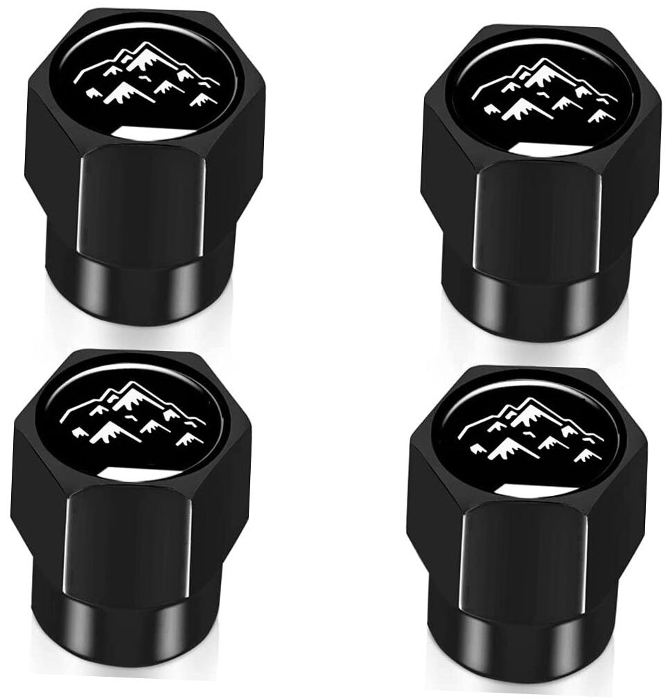 4Pcs Metal Aluminum Alloy Car Tire Valve Stem Caps Cover Mountain sport
