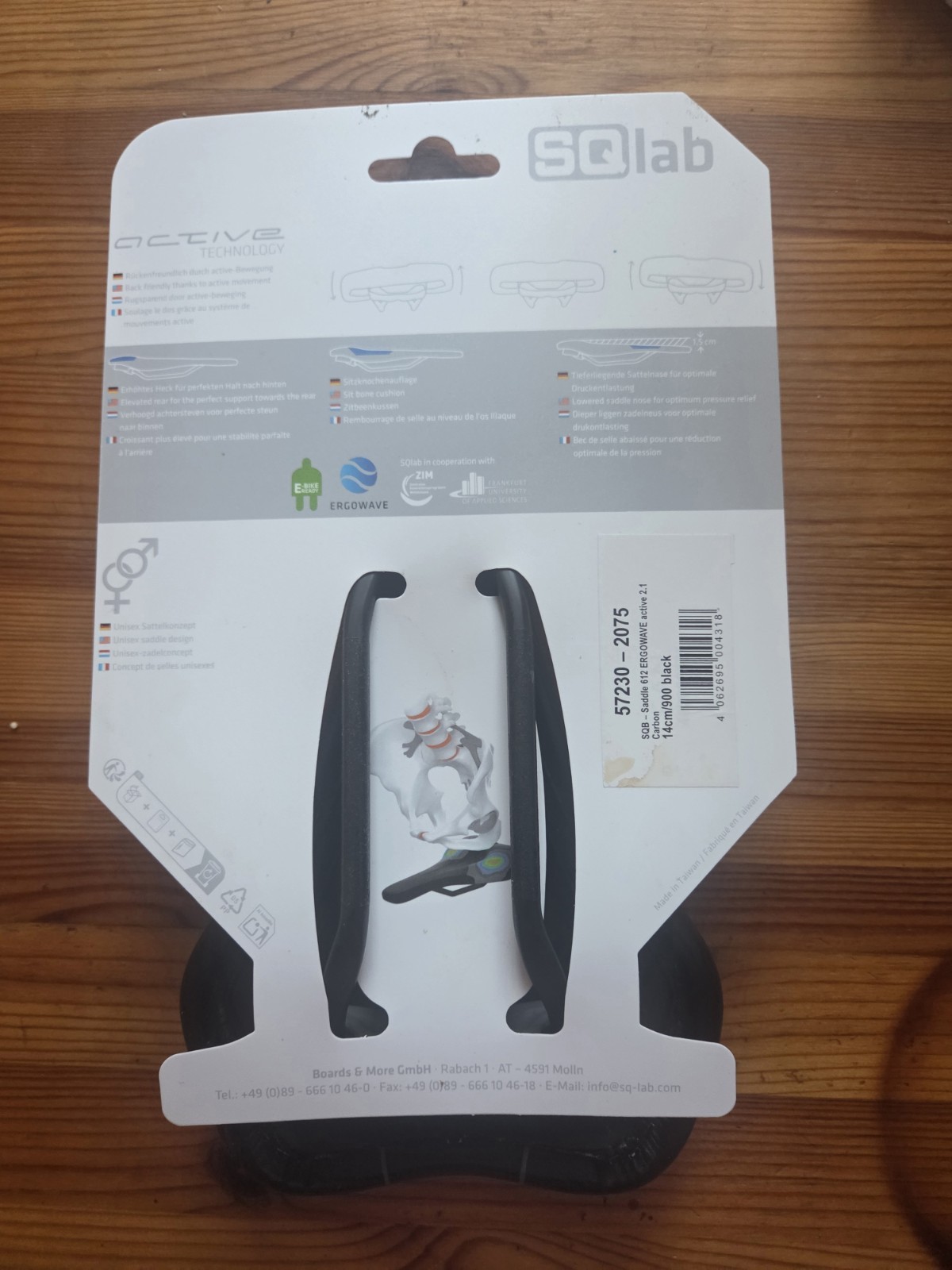 SQLAB ERGOWAVE ACTIVE 2.1 CARBON RAILS SIZE 14CM UPGRADED VERSION