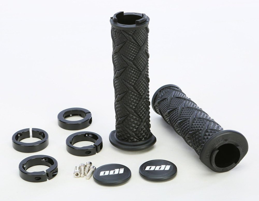 ODI ATV X-Treme Lock-On Off-Road Motorcycle Hand Grips – Black/Black/One Size