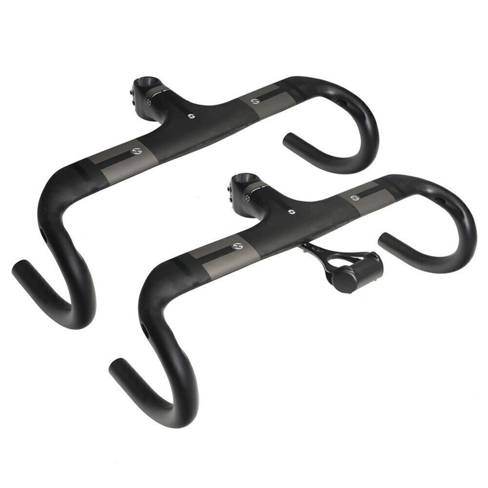 UD Integrated Bar Stem Road Bike Handlebars Carbon Fiber 28.6mm*400/420/440mm
