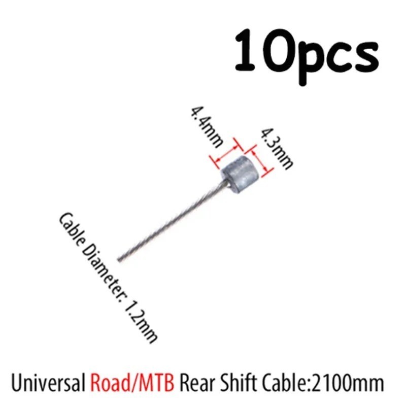 10pcs Road Bike MTB Gear Bicycle Brake Line Shifter Cable Core Inner Wire AU