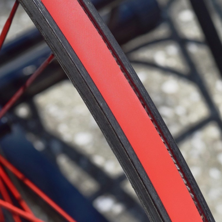 Red Bicycle Wheel Rim Strips – 700c x 20mm – 2 pack – Alternative to Rim Tape