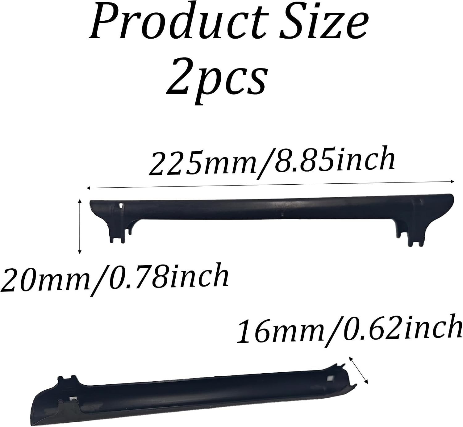Durable Black Bike Chainstay Protector – 2 pcs, Protects Against Wear & Tear