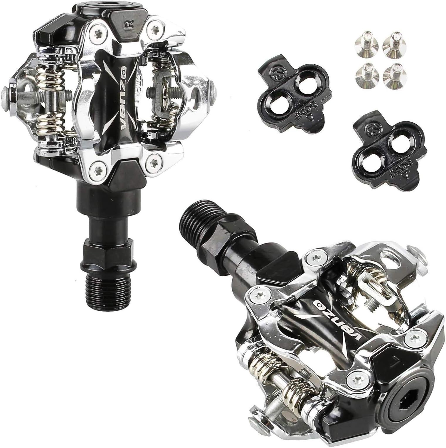 VENZO Compatible with Shimano SPD Mountain Bike CNC Cr-Mo Die-Cast Aluminum S…