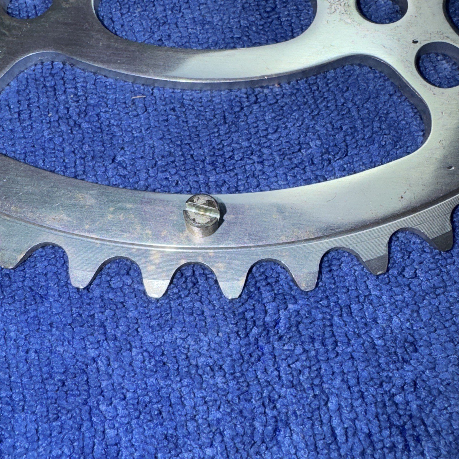 VNTG STRONGLIGHT ALY CHAINRING 86 BCD X 53T SIL FOR MODELS 80.99,100 NEW W/O PKG