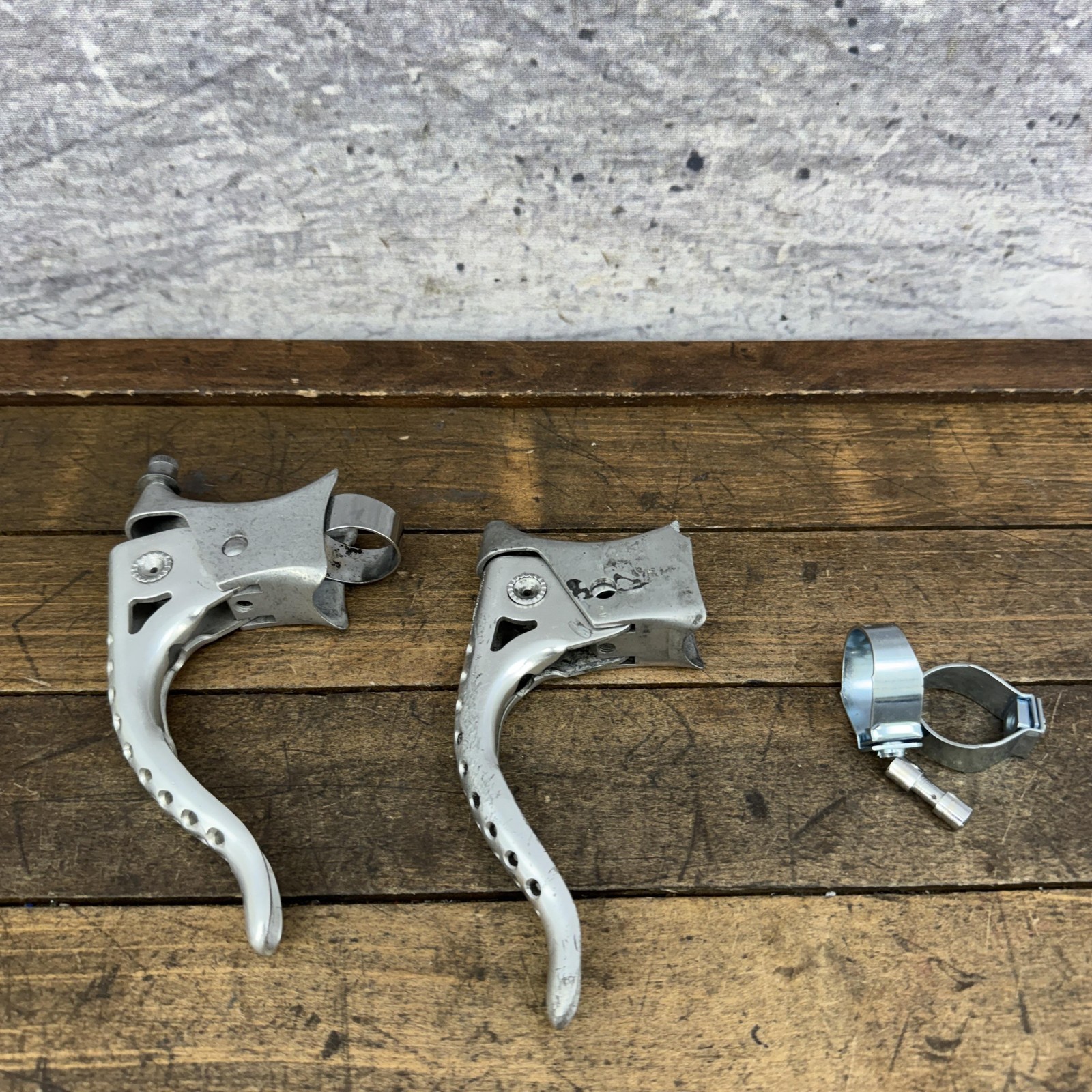 Vintage Zeus Brake Lever PARTS Drilled 4-Finger Drop Bar Parts Repair