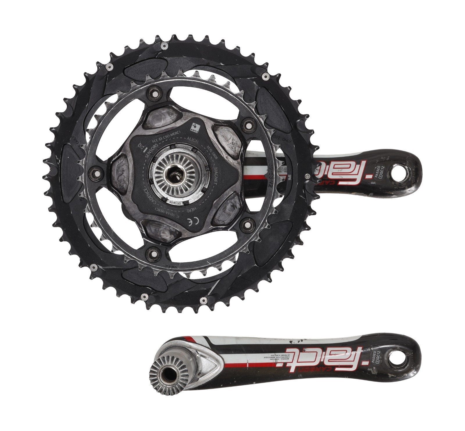 Specialized S-Works 2x 10 Carbon Road Bike Crankset 170mm 53/39T QUARQ Power