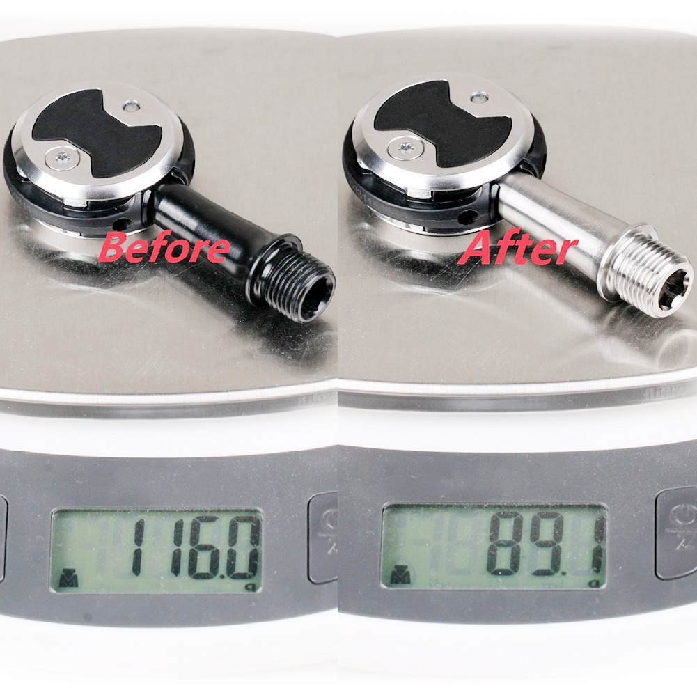 Ultralight Pedal Spindle TC4 Alloy Spindle Long Service Life For SpeedPlay