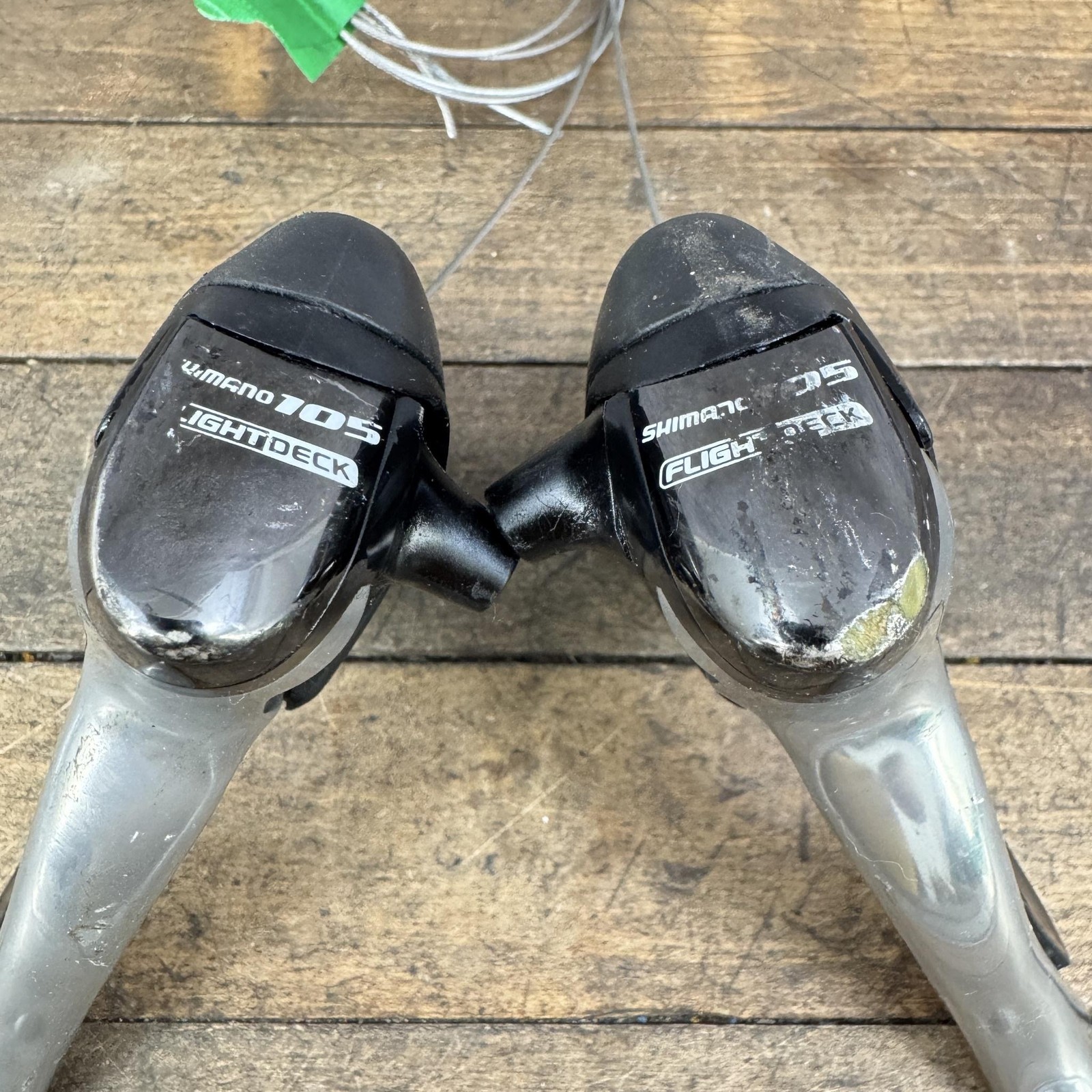 Shimano 105 ST-5510 STI Shifter Lever Set Road 9s Silver Shift BRifter Vintage