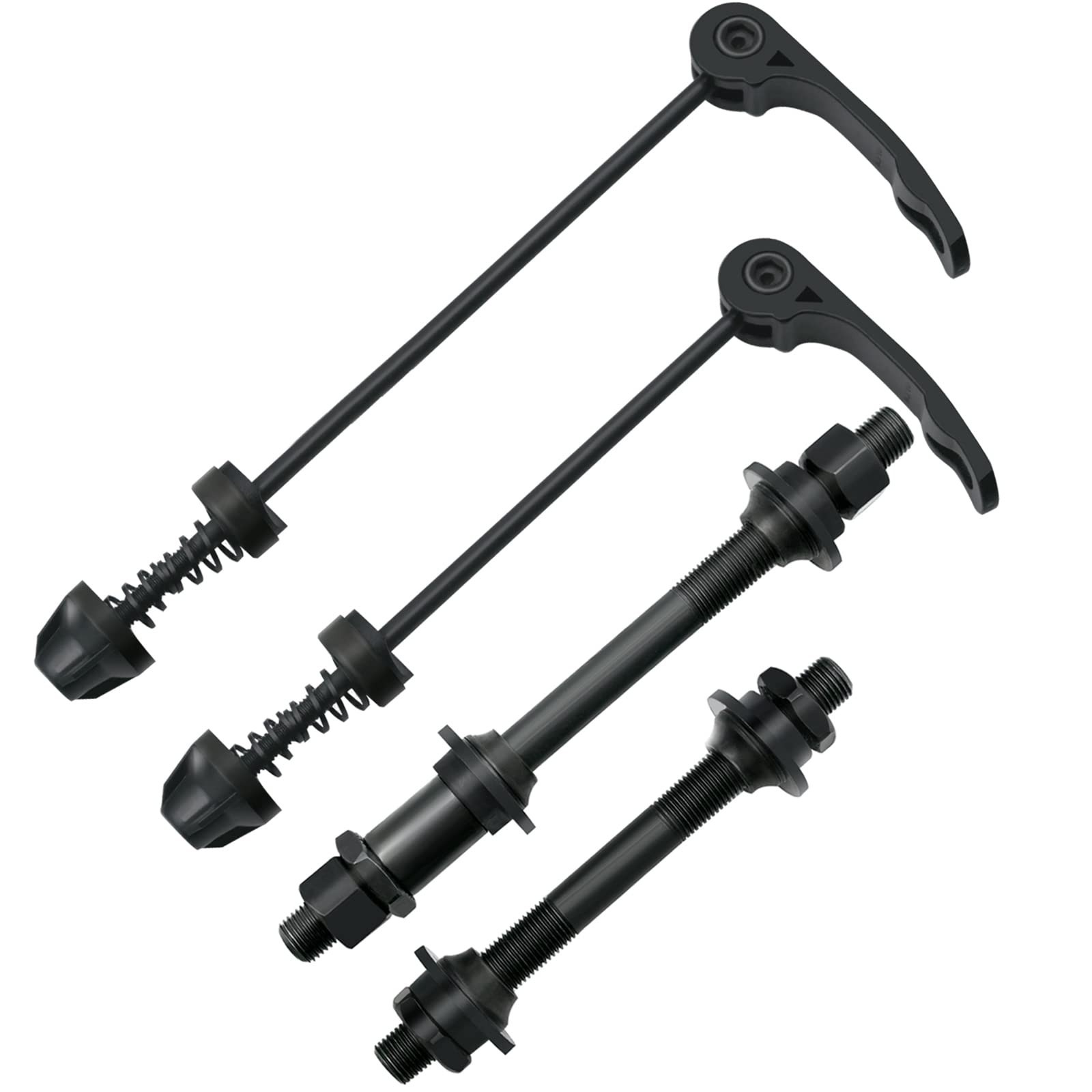 1 Pair Bike Quick Release Axle Skewer Bicycle Hub Parts Front & Rear Axle