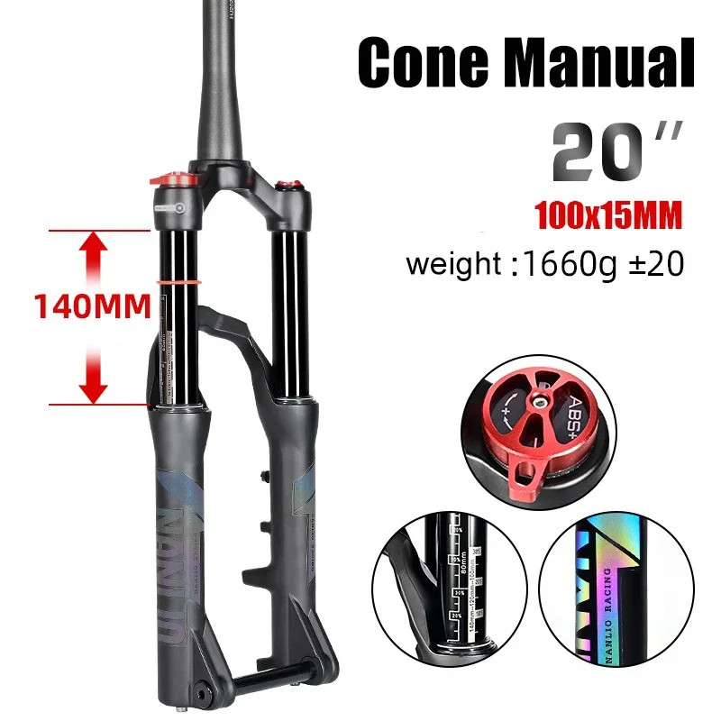 MTB Suspension Air Fork 20/24Inch Shoulder-Type Shock Mountain Bike Front Fork
