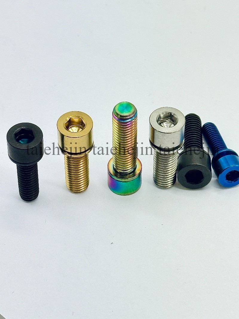 6pcs M8x20/25mm Titanium Socket Cap Head Bolts Screws Motorcycle Ti Bolt+Washers