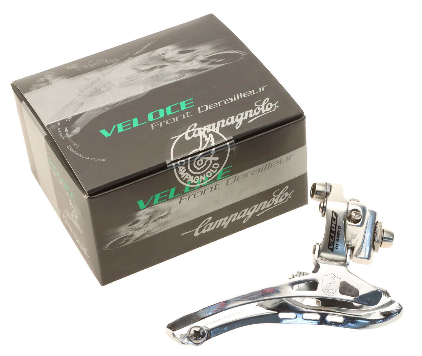 Campagnolo Veloce Front Derailleur 9/10 Speed Braze-On FD4-VL2BX Silver NEW NOS