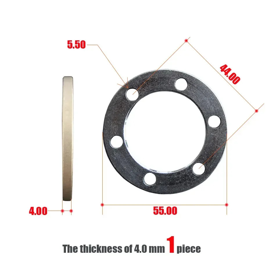 Electric Scooter Brake Disc 3 Gaskets Bicycle 6 Holes 2 Washers 4 Hub 5Mm Flower