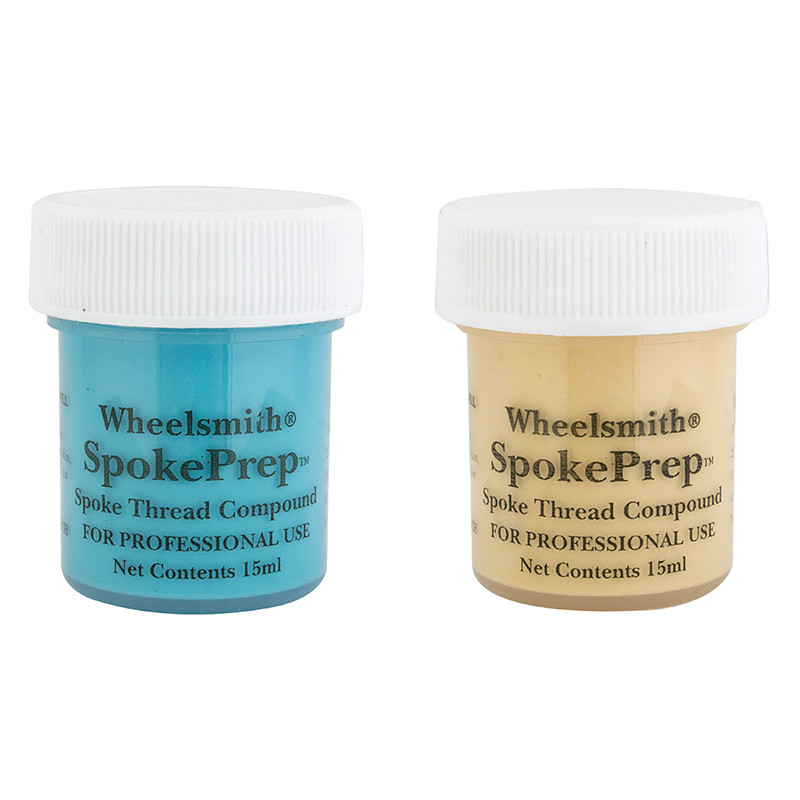 Wheel Smith Bicycle Spoke Thread Prep 2-Pack of 15mL Bottles Orange / Blue