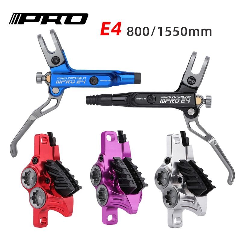 Iiipro E4 Mountain Bike Hydraulic Brake 800/1550mm Front Rear Brake Cooling 4 Pi