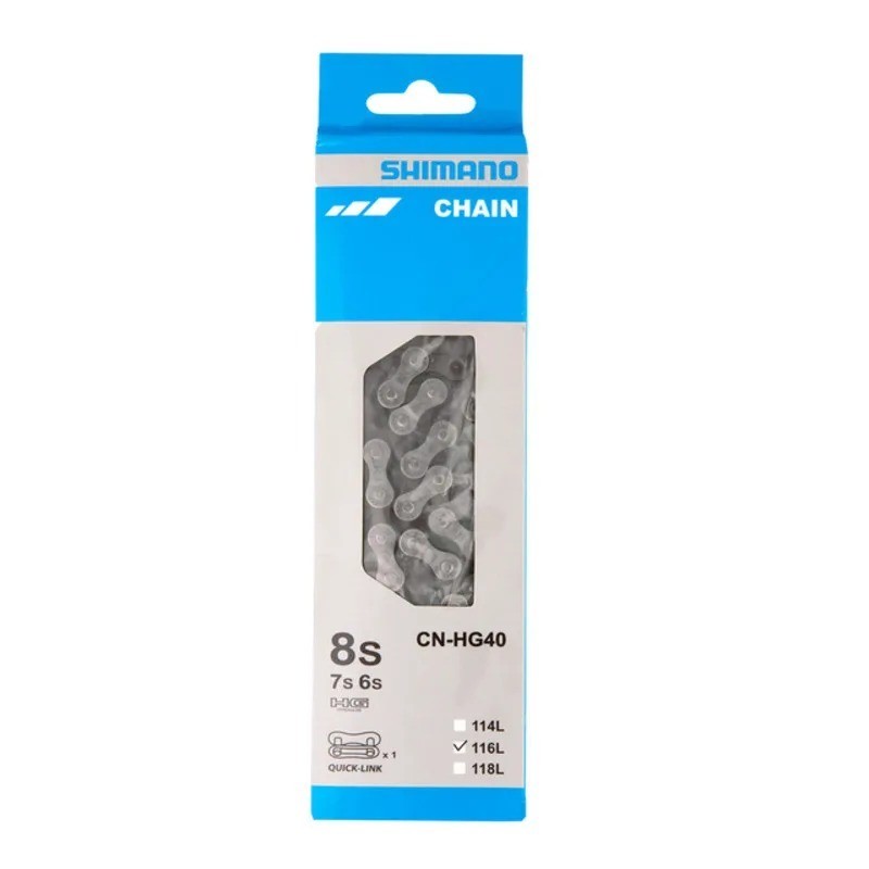 Shimano CN-HC40 6 7 8 Speed Bicycle Chain 116 Links Road MTB Hybrid HG40 New-USA