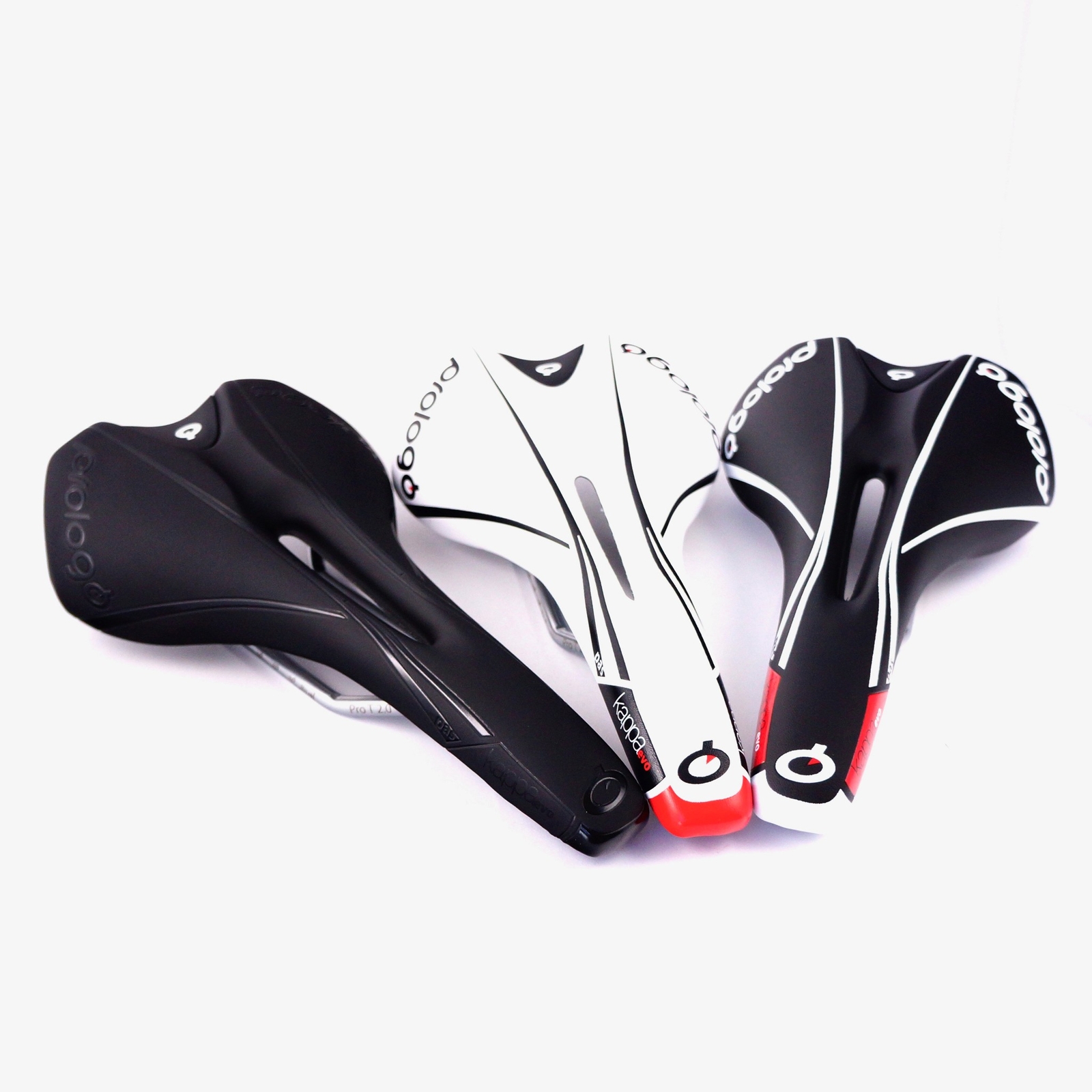 Prologo Kappa EVO Pas Bicycle Road Bike Saddle Black / Black&White / White&Black