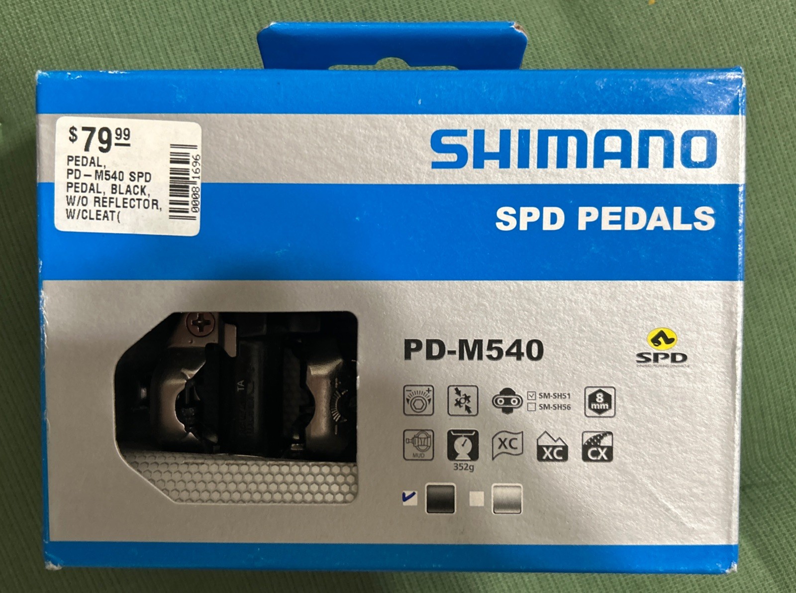 Shimano PD-M540 SPD Pedals ‎EPDM540L Black ‎Modern ‎OFF Road MTB NEW! $80 Retail