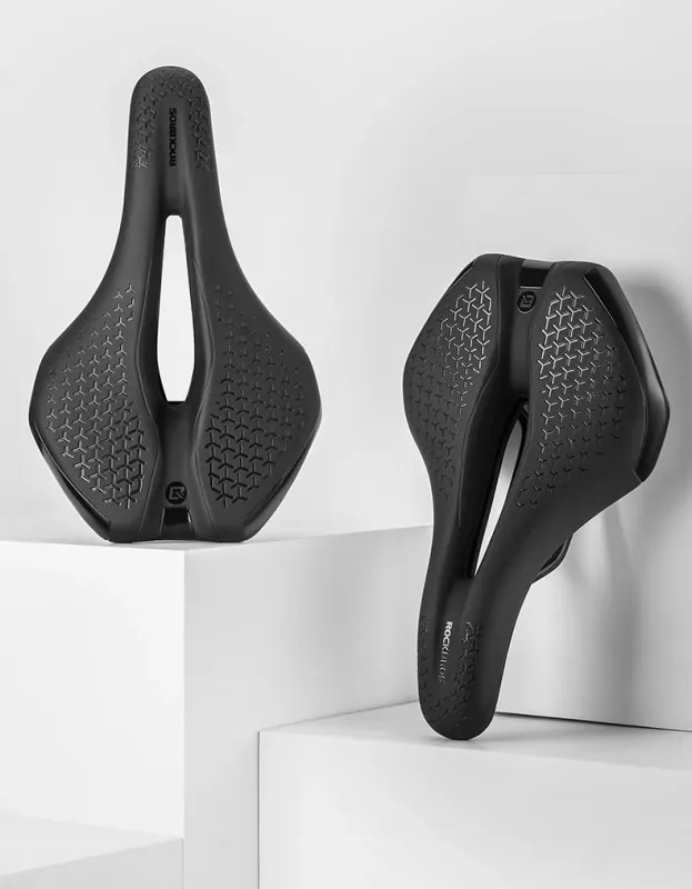 Bicycle Seat Saddle MTB Road Bike Breathable Shockproof Non-Slip Leather Cushion