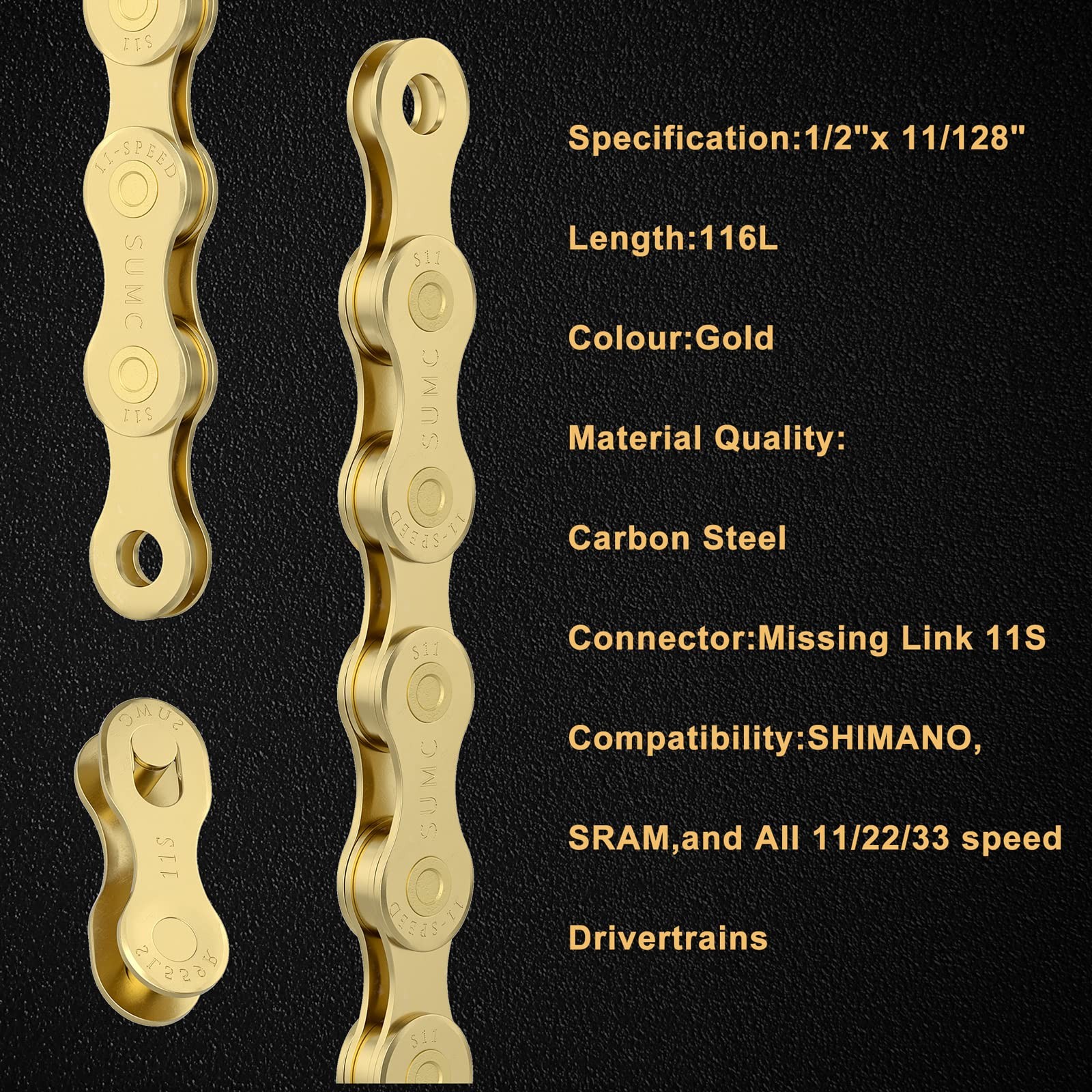 6/7/8/9/10/11/12 Speed Bike Chains, Lightweight Durability Bicycle Chains for…