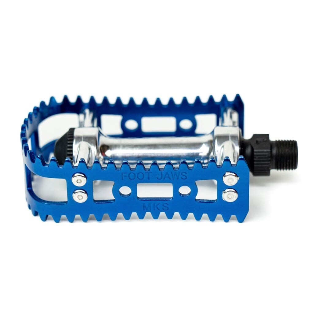 MKS Bicycle Pedals FOOT JAWS bm-10 Blue cage 3.9″ × 2.4″ Pair of Pedals JAPAN