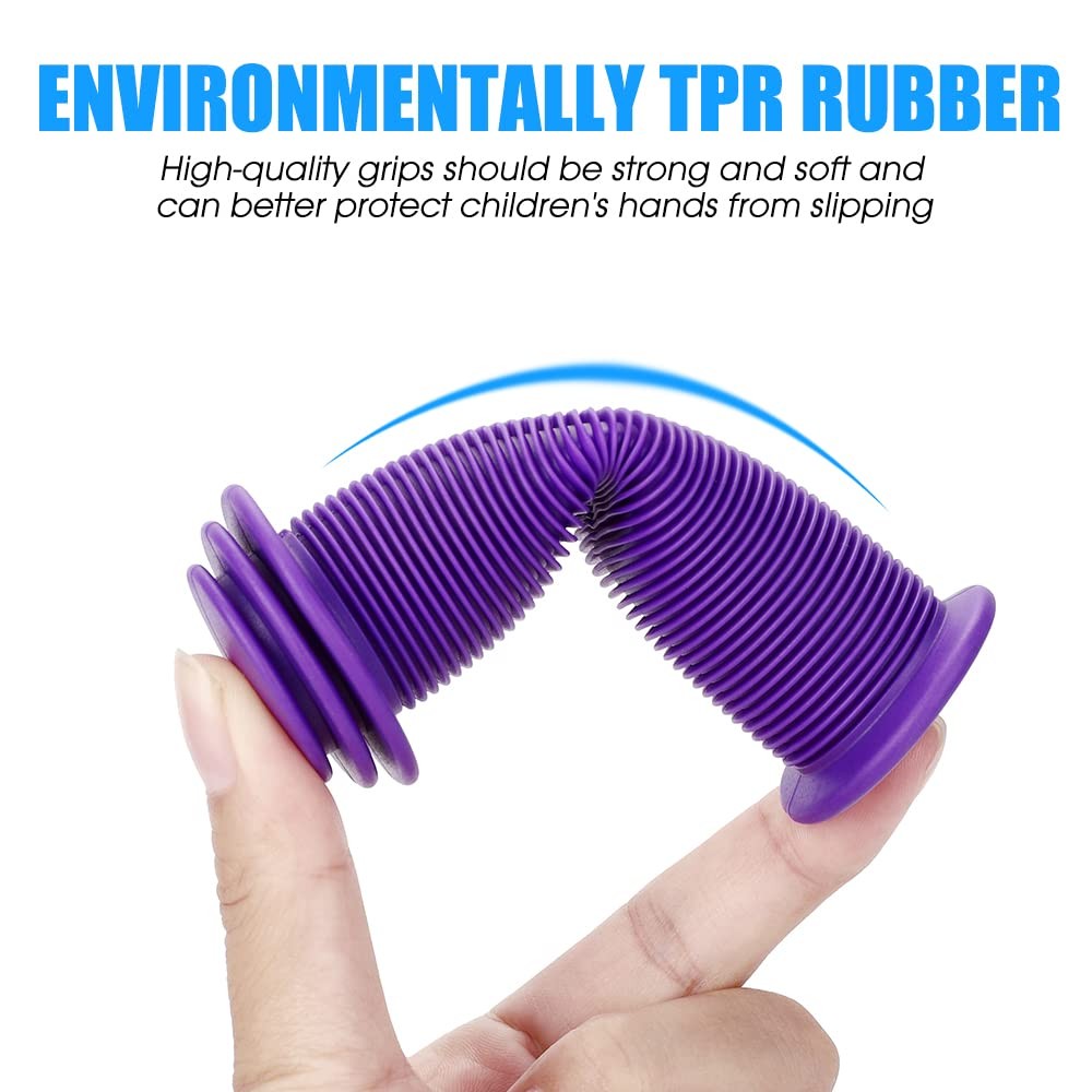 Kids Bike Grips 105mm – Purple Handlebar Grips for Bikes & Scooters