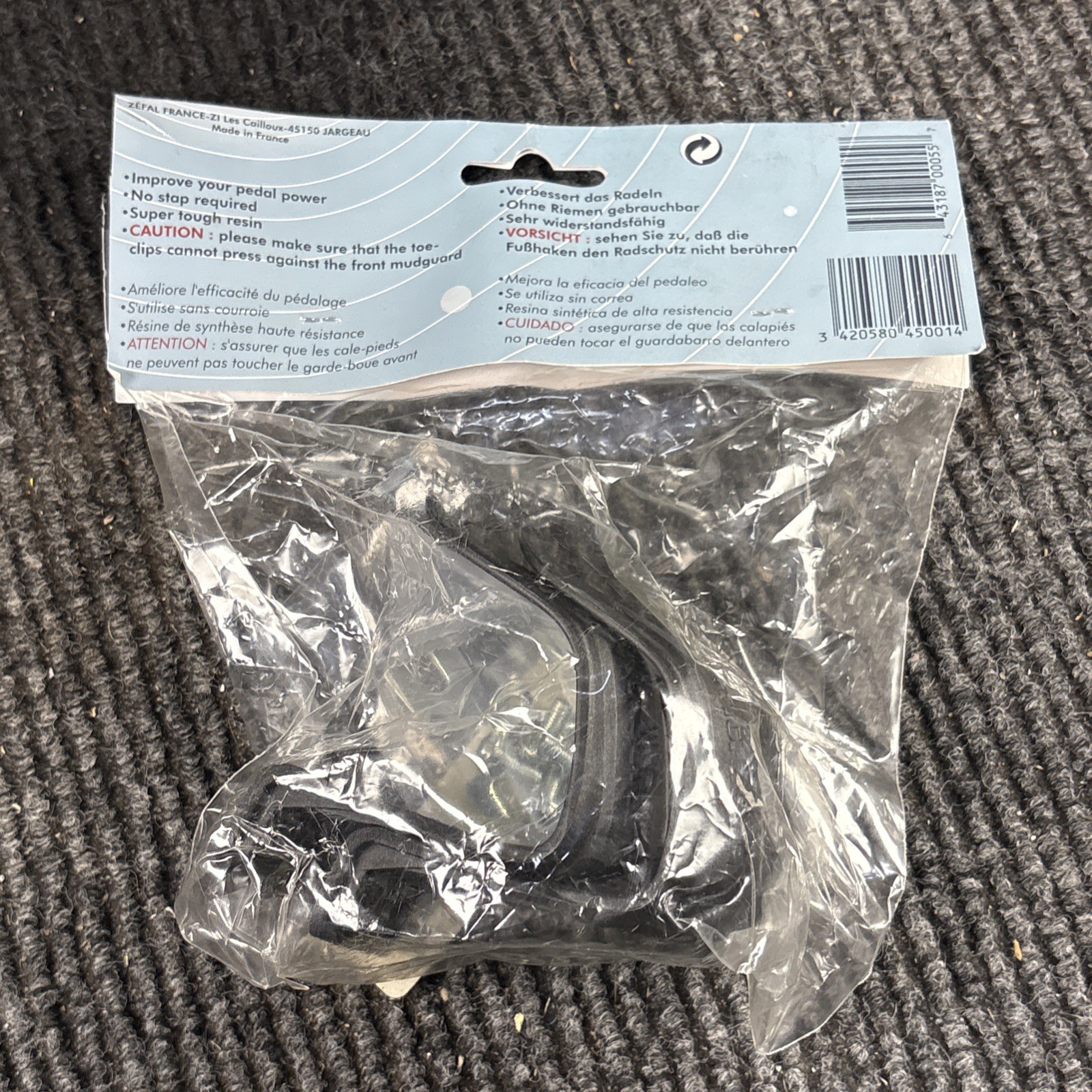 Zefal 45 Easy Clip Toe-Clips Strapless Large.