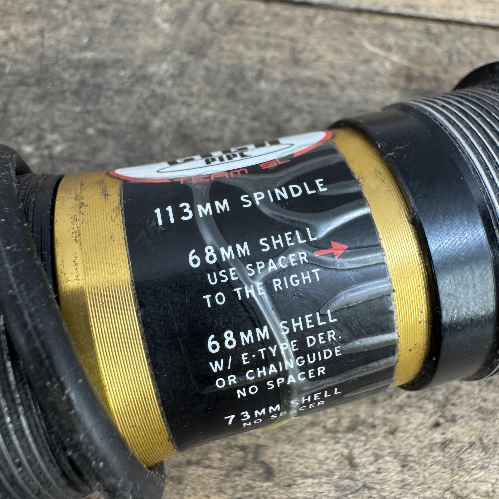Vintage Truvativ Giga Pipe Team SL Bottom Bracket 68/73mm 113mm ISIS BSA Spline
