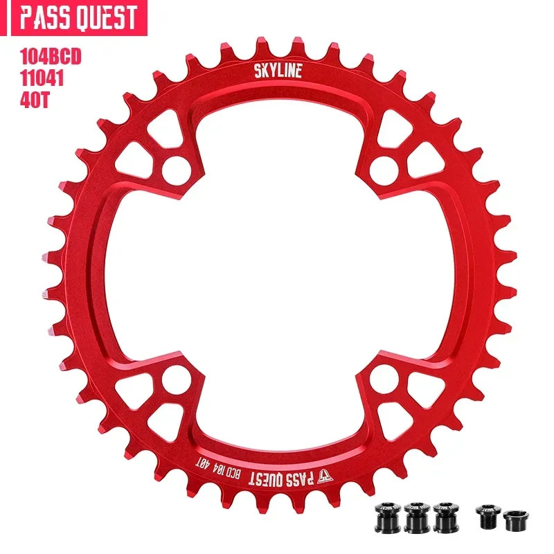 MTB Bicycle Round 104BCD Chainring 32T/34T/36T/38T/40T/42T/44T/46T/48T Plate