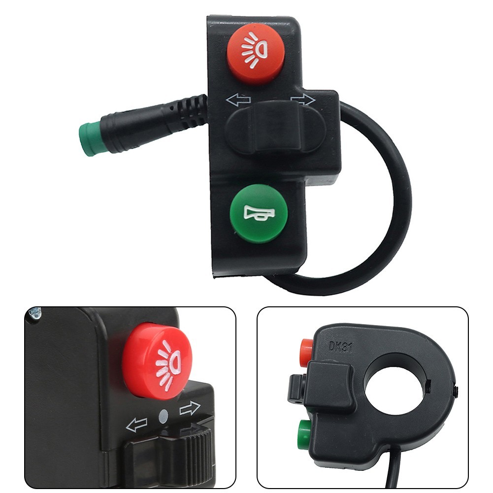 Efficient Electric Bike Scooter Handlebar Switch for Horn and Turn Signals
