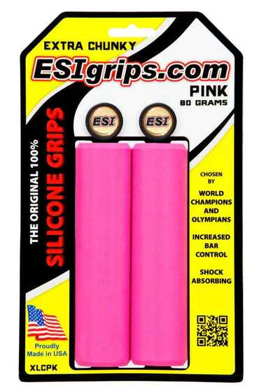 ESI EXTRA Chunky 34mm Soft Bike Grips 130mm Lightweight 80g MTB Choose Color